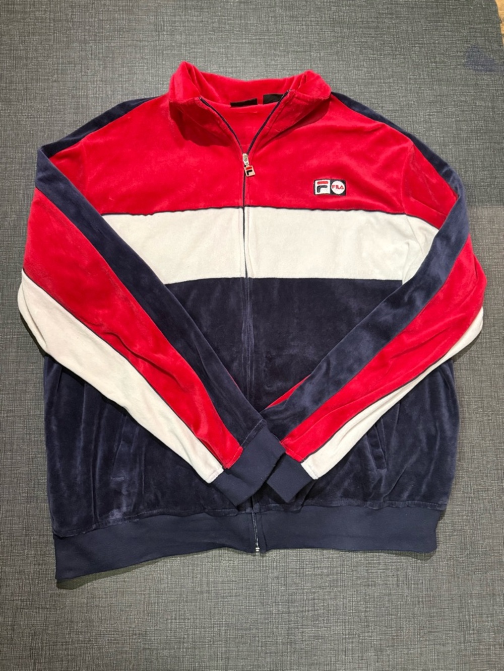 Fleece fila zip up